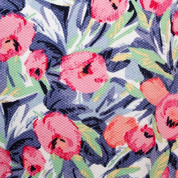 Talbots Tulip Floral Split Neck Shift Dress - Picture 10 of 16